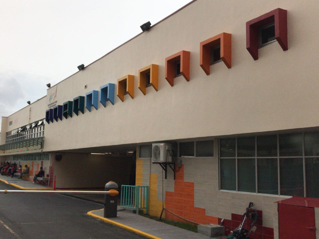 Fachada del Hospital de Niños